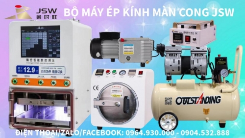 Bộ Máy Ép Kính Điện Thoại JSW 12.9 inch 888MAX