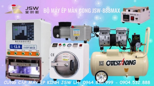 Bộ Máy Ép Kính Điện Thoại JSW 12.9 inch 888MAX