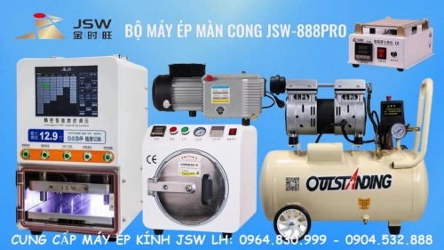 Bộ Máy Ép Kính Điện Thoại JSW 12.9 inch 888MAX