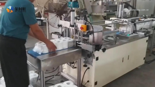 Máy đóng gói giấy vệ sinh bán tự động