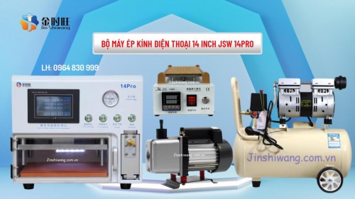 Bộ Máy Ép Kính Điện Thoại JSW 14Pro