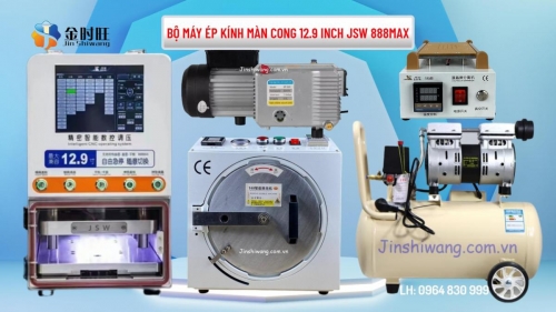 Bộ Máy Ép Kính Điện Thoại JSW 12.9 inch 888MAX