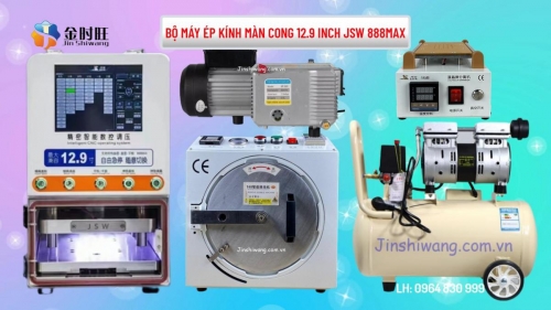 Bộ Máy Ép Kính Điện Thoại JSW 12.9 inch 888MAX