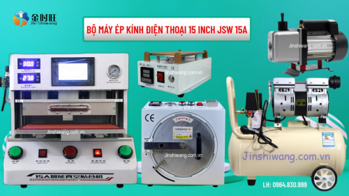 Bộ Máy Ép Kính Điện Thoại 15 Inch JSW 15A