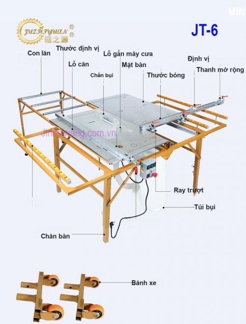 Máy cưa bàn trượt JUZHIYUAN JT-6