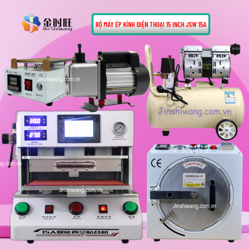 Bộ Máy Ép Kính Điện Thoại 15 Inch JSW 15A