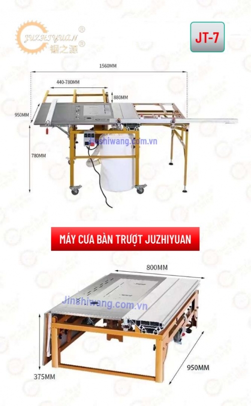 Máy cưa bàn trượt JUZHIYUAN JT-7