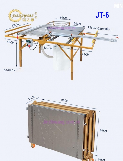Máy cưa bàn trượt JUZHIYUAN JT-6
