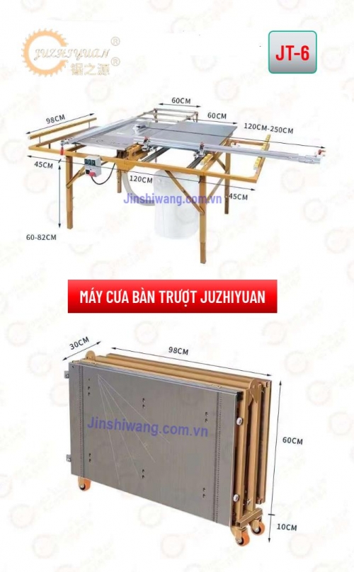 Máy cưa bàn trượt JUZHIYUAN JT-6