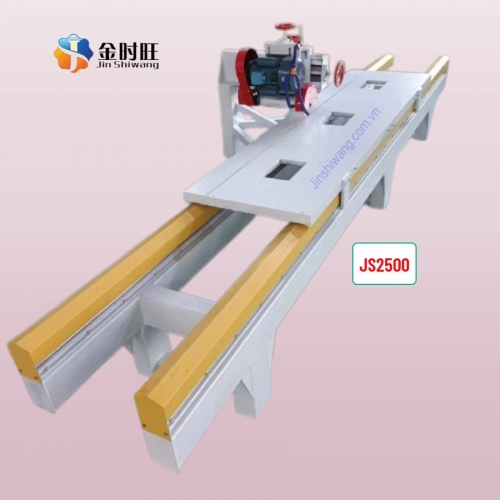 Máy cắt đá cắt gạch bàn trượt khổ 2m5 JS2500, công suất 4.0KW, 380V/50Hz
