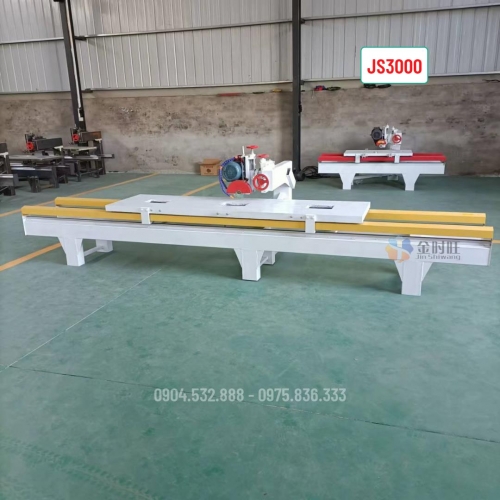 Máy cắt đá đẩy tay bàn trượt JS2500 khổ 3m, công suất 4.0KW