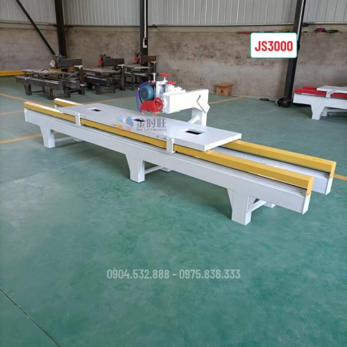 Máy cắt đá đẩy tay bàn trượt JS2500 khổ 3m, công suất 4.0KW