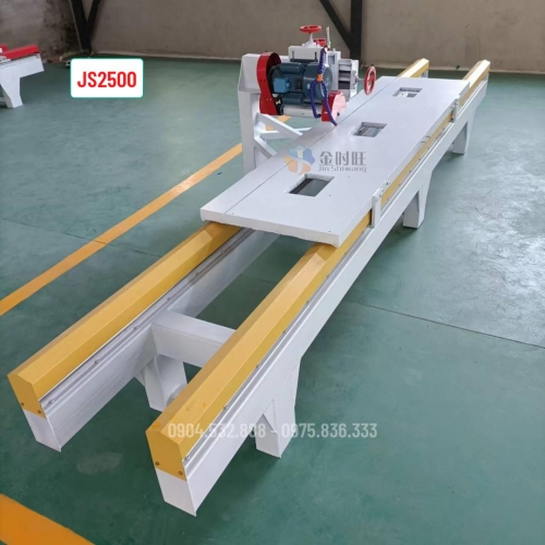 Máy cắt đá cắt gạch bàn trượt khổ 2m5 JS2500, công suất 4.0KW, 380V/50Hz