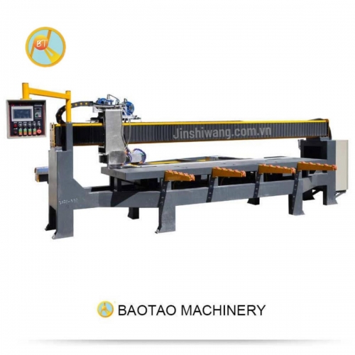 Máy cắt cầu đá, gạch CNC tự động 2 lưỡi cắt Baotao khổ 3m2 C2-E3200