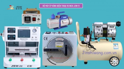 Trọn bộ máy ép kính điện thoại 16 inch JSW-11