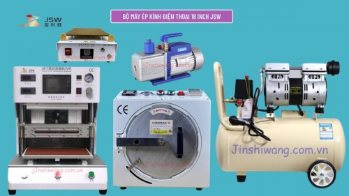 Trọn bộ máy ép kính điện thoại JSW 18 inch