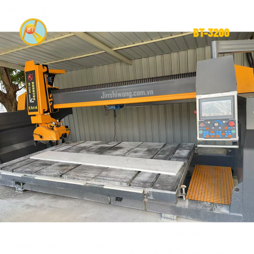Máy cắt cầu đá, gạch CNC 5 trục 2 lưỡi cắt khổ 3m2 BT-3200