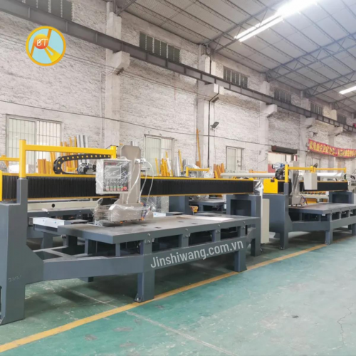 Máy cắt cầu đá, gạch CNC tự động 3 lưỡi cắt khổ 3m2 C3-E3200