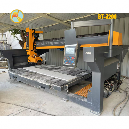 Máy cắt cầu đá, gạch CNC 5 trục 2 lưỡi cắt khổ 3m2 BT-3200