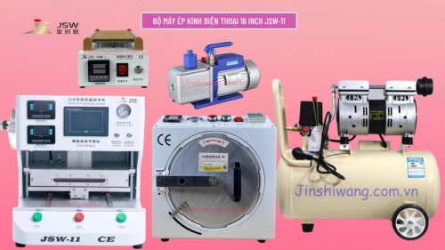 Trọn bộ máy ép kính điện thoại 16 inch JSW-11