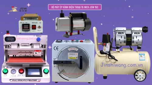 Trọn bộ máy ép kính điện thoại 15 inch JSW 15C