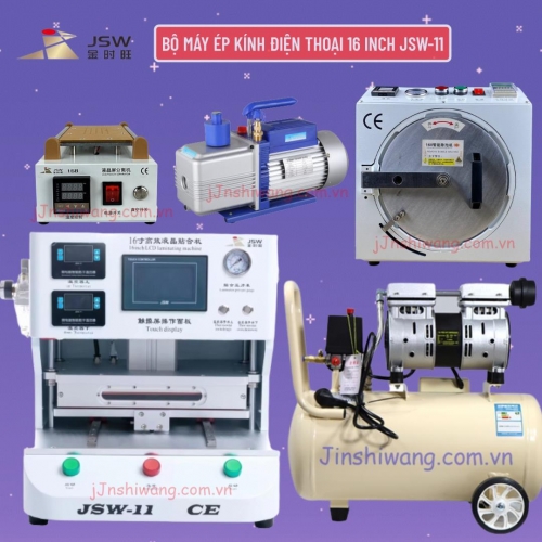 Trọn bộ máy ép kính điện thoại 16 inch JSW-11