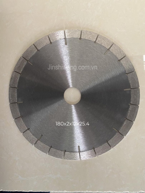 Đĩa cắt gạch, cắt đá TOPE D180 màu trắng bạc