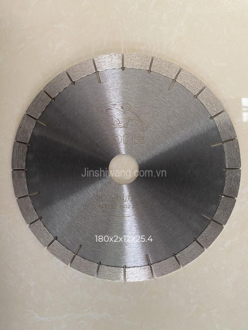 Đĩa cắt gạch, cắt đá TOPE D180 màu trắng bạc