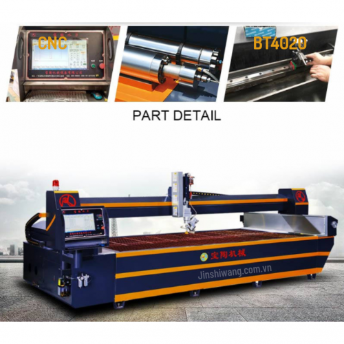 Máy cắt đá, cắt gạch tia nước CNC 4020 5 trục