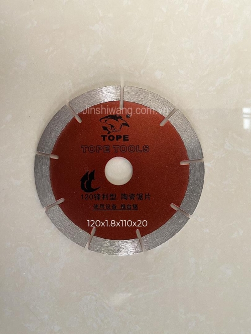 Đĩa cắt gạch, cắt đá TOPE D120 màu vàng