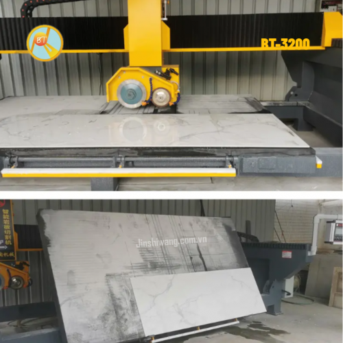 Máy cắt cầu đá, gạch CNC 5 trục 2 lưỡi cắt khổ 3m2 BT-3200