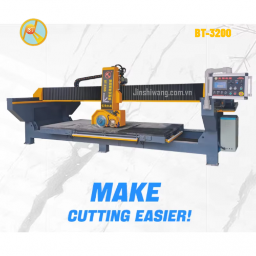 Máy cắt cầu đá, gạch CNC 5 trục 2 lưỡi cắt khổ 3m2 BT-3200