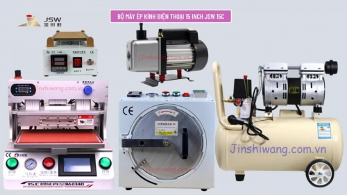 Trọn bộ máy ép kính điện thoại 15 inch JSW 15C