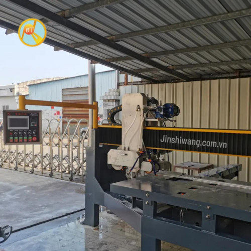 Máy cắt cầu đá, gạch CNC tự động 2 lưỡi cắt khổ 3m2 C2-E3200