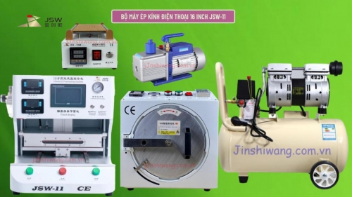 Trọn bộ máy ép kính điện thoại 16 inch JSW-11