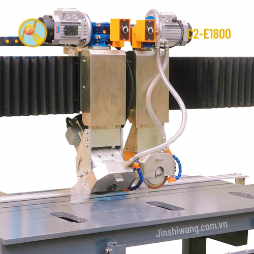 Máy cắt cắt cầu gạch đá Baotao C2-E1800 hai đĩa cắt khổ 1m8.
