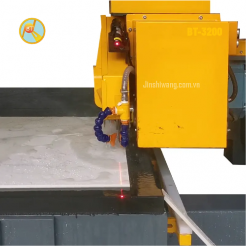Máy cắt cầu đá, gạch CNC 5 trục 2 lưỡi cắt khổ 3m2 BT-3200
