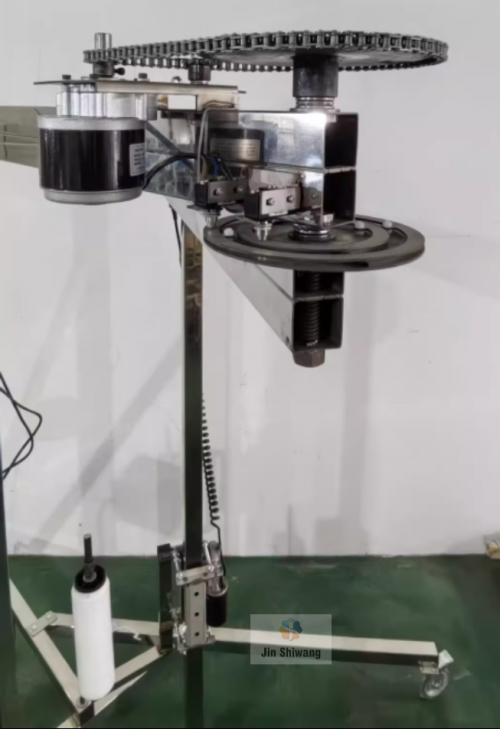 Máy quấn màng co pallet kiện hàng bán tự động khung inox