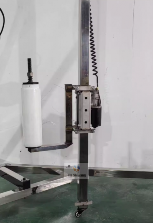 Máy quấn màng co pallet kiện hàng bán tự động khung inox