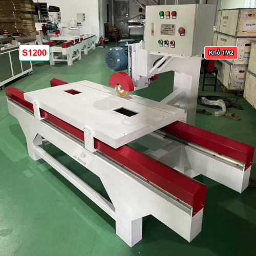 Máy cắt gạch – cắt đá đẩy bàn khổ 1m2 S1200 điện 1 pha 220V, 3 pha 380V