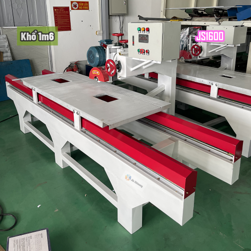 Máy cắt gạch cắt đá bàn đảy JS1600 khổ 1m6 4 hức năng điện 1 pha 220V, 3 pha 380 công suất 5.4hp