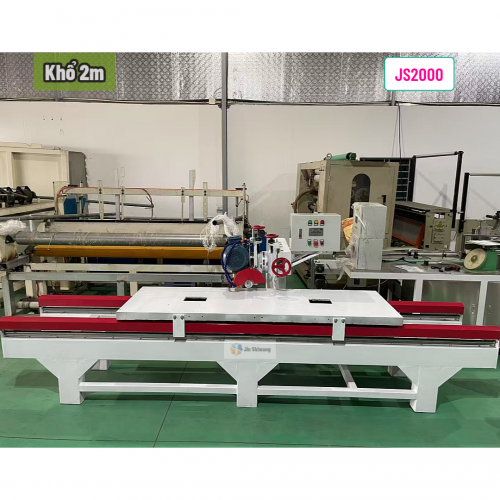 Máy cắt gạch cắt đá bàn đẩy khổ 2m JS2000 — 4 chức năng (Cắt, Lí p, Chạy chỉ, Bo cạnh) | 220V & 380V