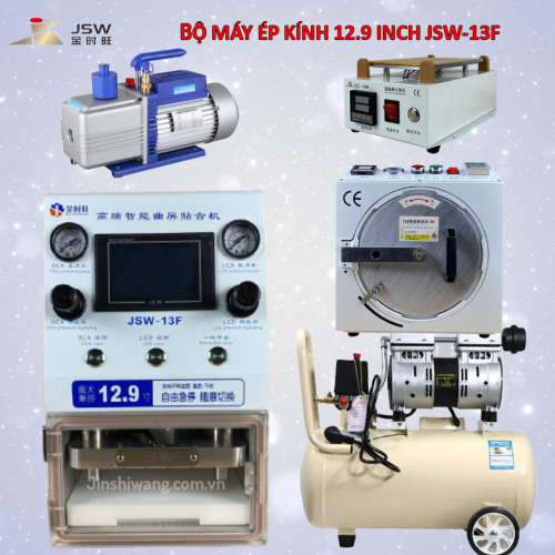 Trọn bộ máy ép kính điện thoại 12 inch JSW-13F mới 2026