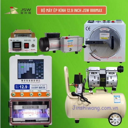 Trọn bộ máy ép kính điện thoại 12 inch JSW 888MAX mới 2026