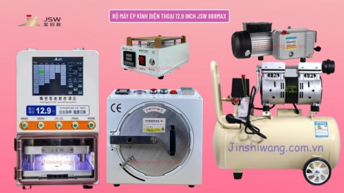 Trọn bộ máy ép kính điện thoại 12 inch JSW 888MAX mới 2026