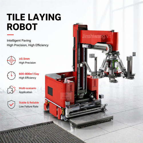 Robot lát gạch tự động