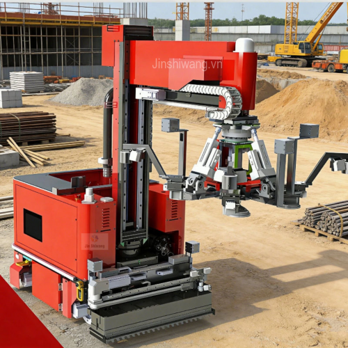 Robot lát gạch tự động