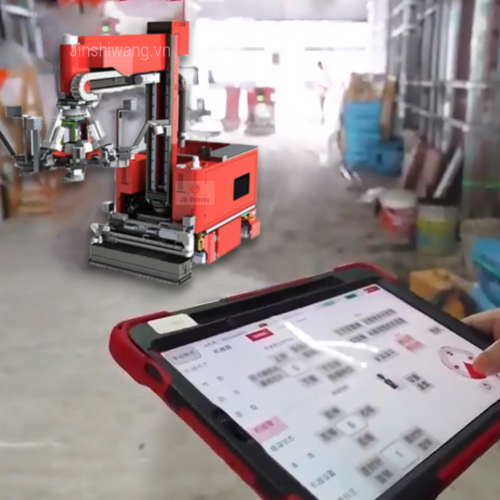 Robot lát gạch tự động